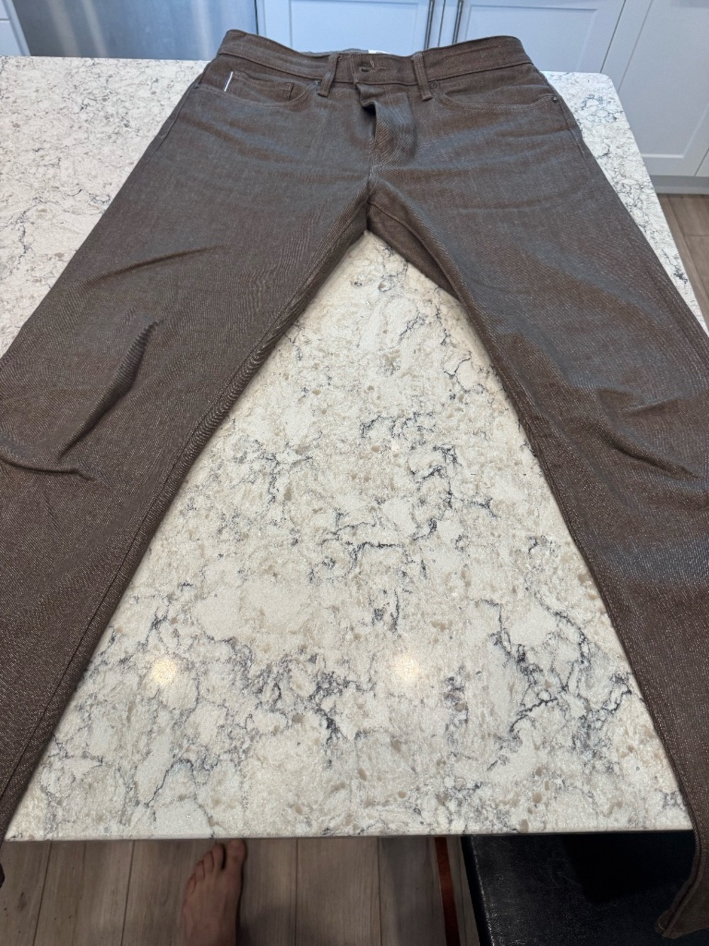 THE HAMMER STRAIGHT - BROWN RAW 10.5OZ SELVEDGE
